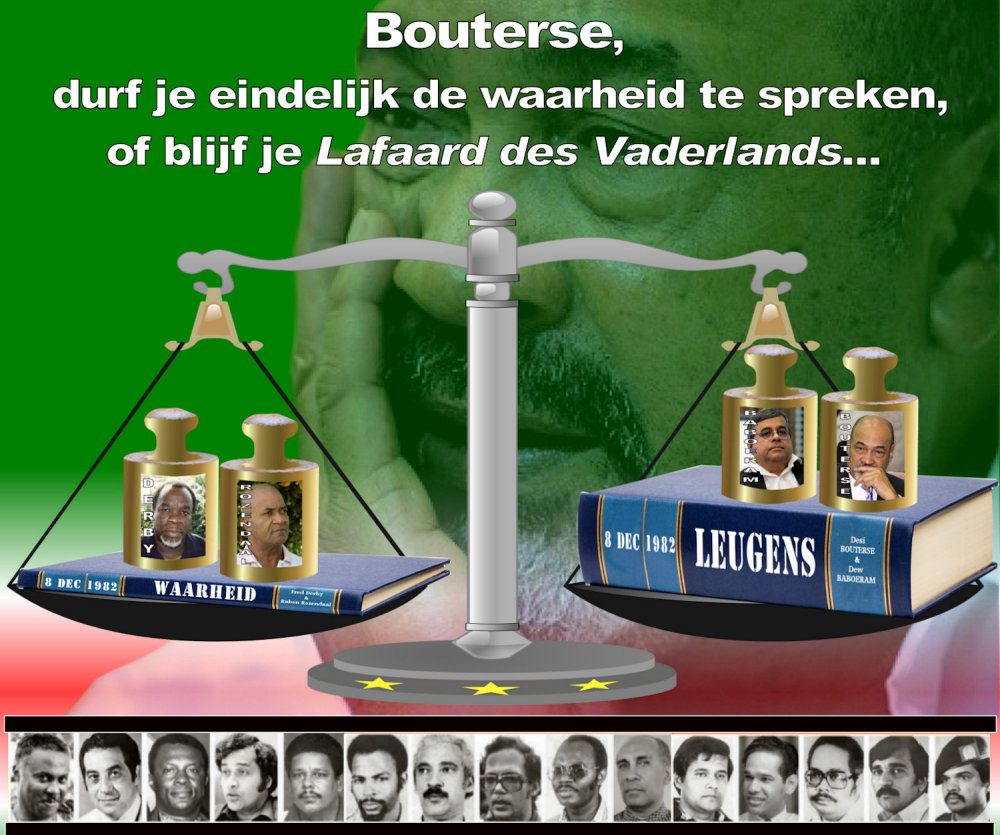 Bouterse , Lafaard des vaderlands,  Broko Baka gesprek, Dew Baboeram, Bouterse, Sandew Hira