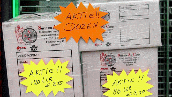 Paketten bij de Surinaamse Pakettendienst